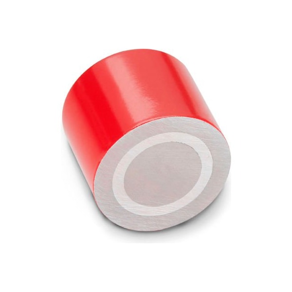 J.W. Winco 52.3-AN-27 Sandwich Magnet Assembly Rod-Shaped w/ Internal Thread - 1.06" Diameter, Steel